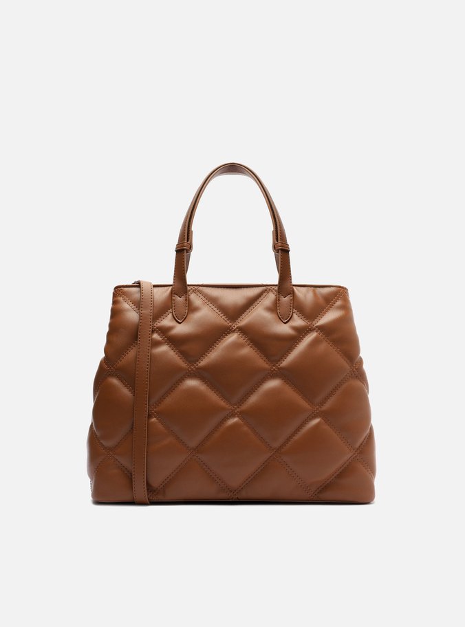 Bolsa Tote Marrom Matelassê Média