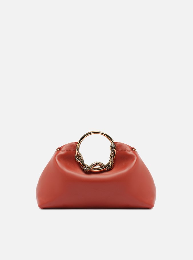 Bolsa Tiracolo Média Laranja Alça Metal