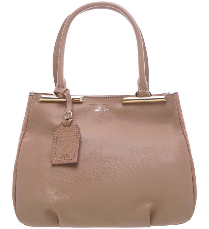 Bolsa Tiracolo Couro Média  Auguri Pelle