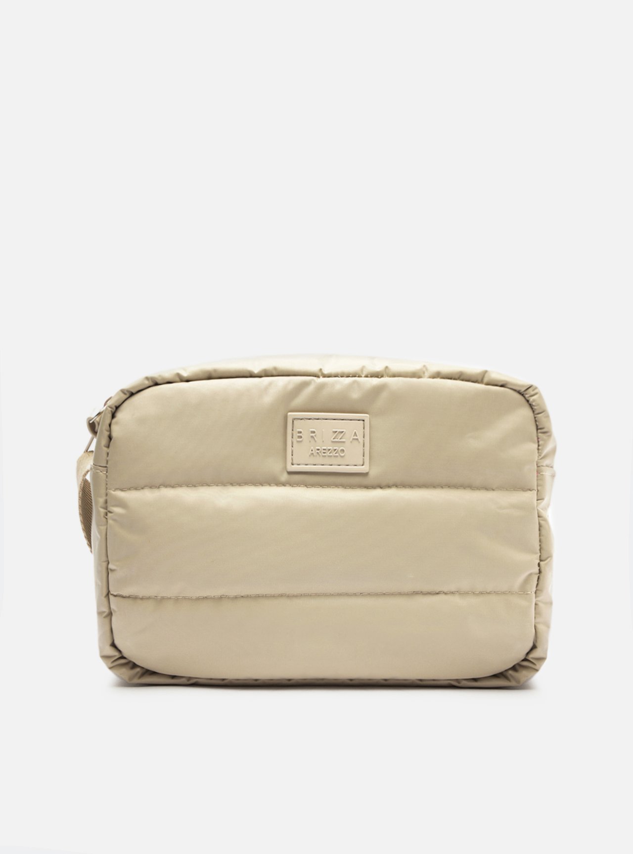 Bolsa Tiracolo Nude Nylon Puffer Pequena — foto 1