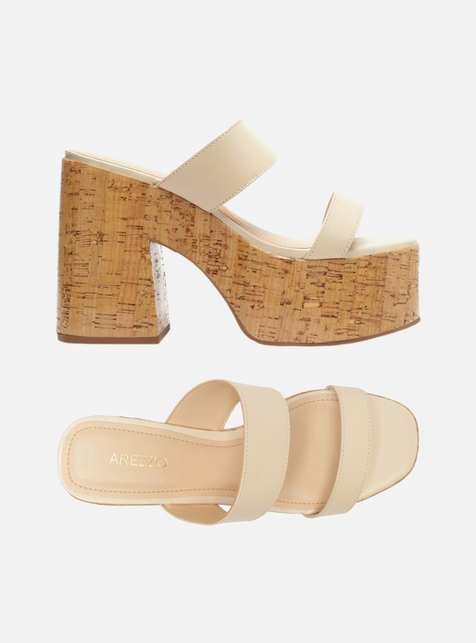 Tamanco Plataforma Off-White Natural