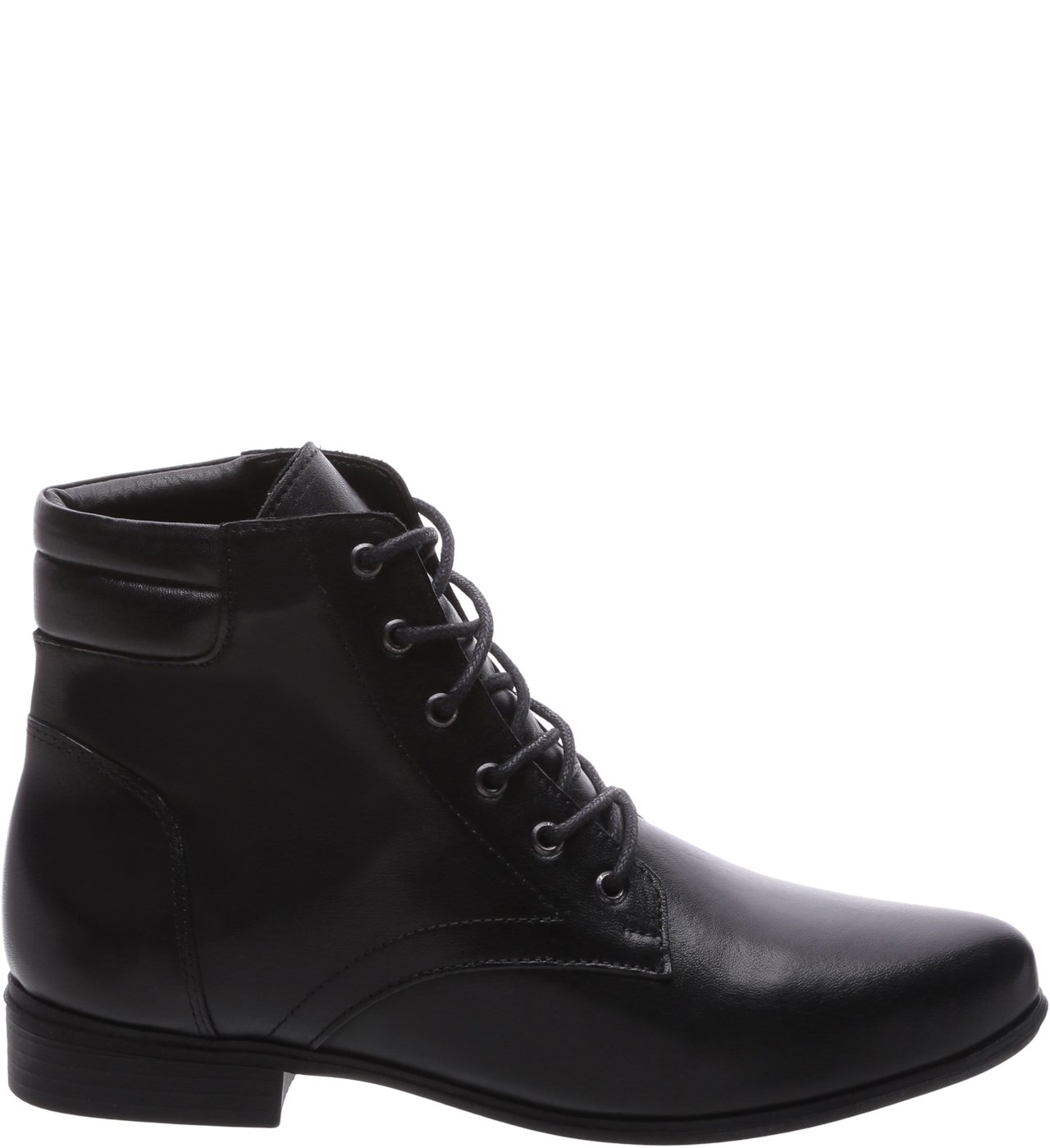 Bota Coturno Couro Fly Baixa Preta Arezzo