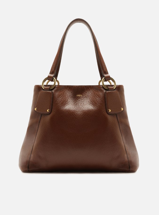 Bolsa Hobo Marrom Couro Grande