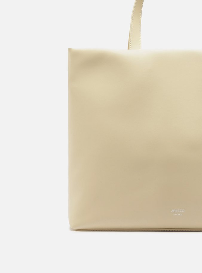 Bolsa Shopping Off-White Grande Trançado