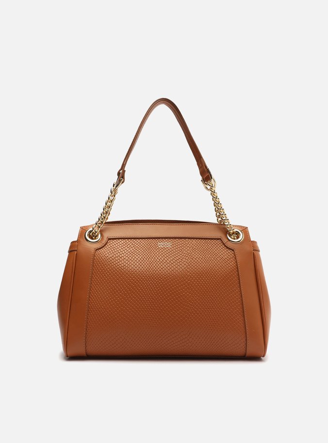 Bolsa Tiracolo Marrom Couro Serena Grande