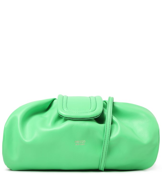 Bolsa Tiracolo Verde Couro Fiore Grande