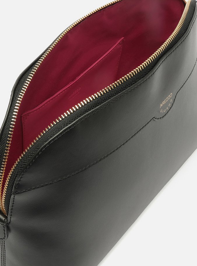 Necessaire Preta Zíper Tag