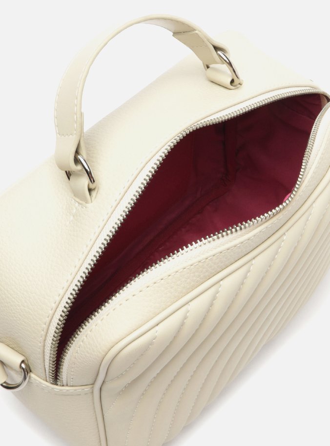 Bolsa Tiracolo Off-White Elisa Média Matelassê