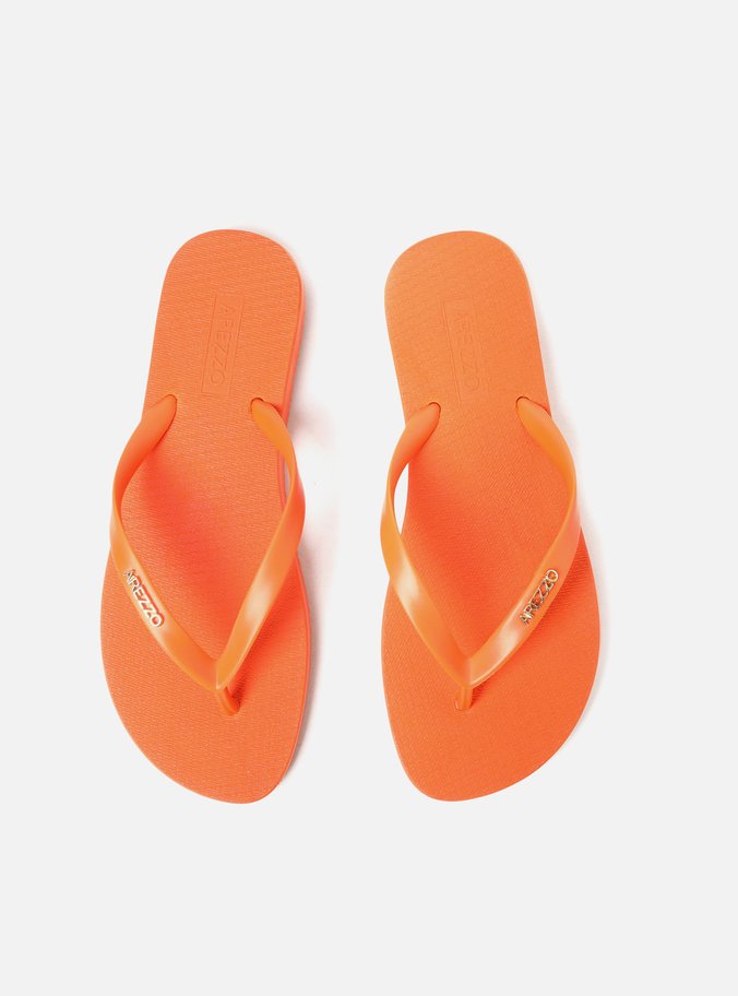 Chinelo de Dedo Laranja Brizza Injetado