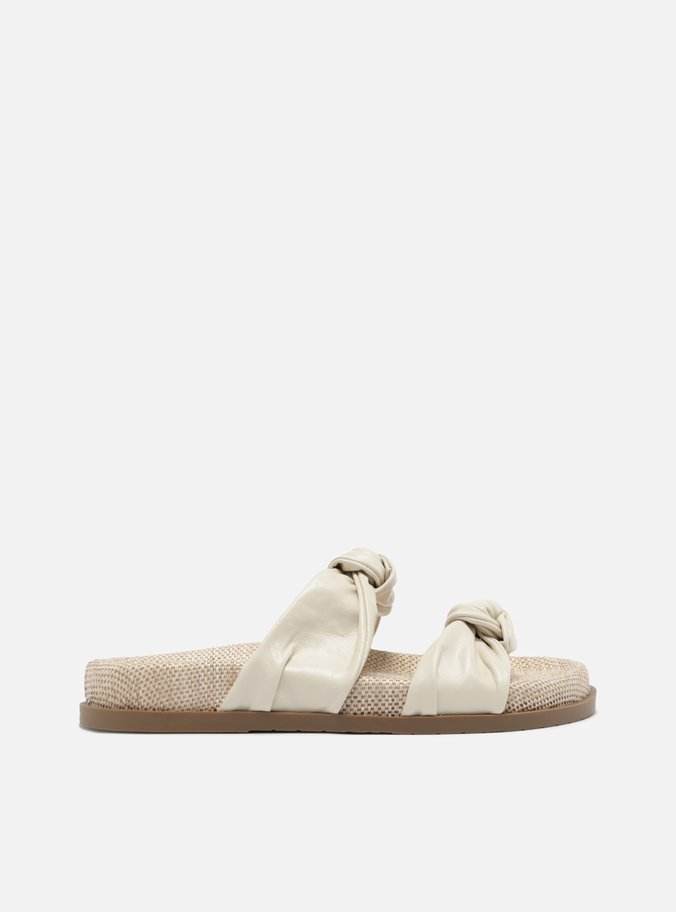 Sandália Papete Off-White Couro