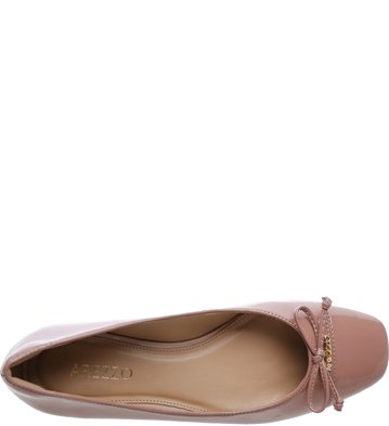 Sapatilha Bico Quadrado Dance Verniz Smoke Rose