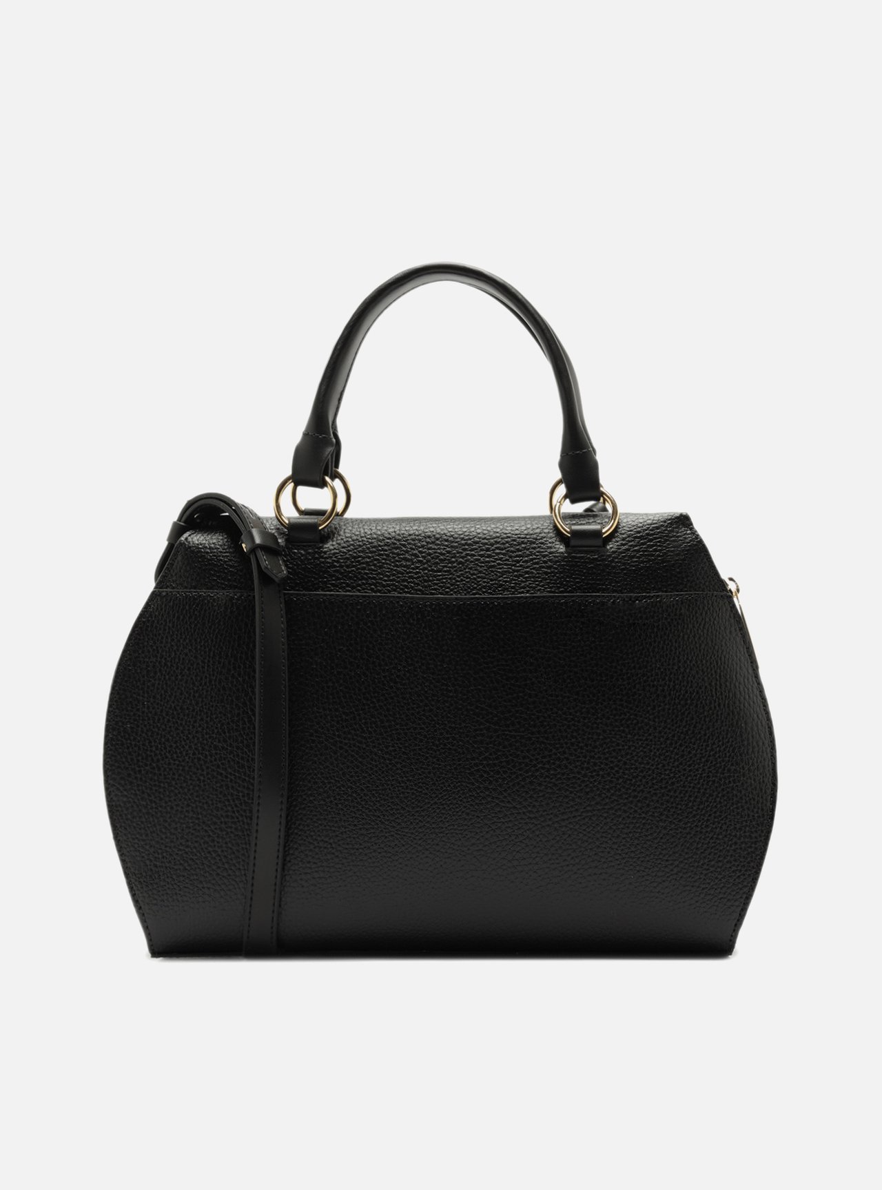 Bolsa Tote Preta Grande Bag Charm Duplo — foto 3