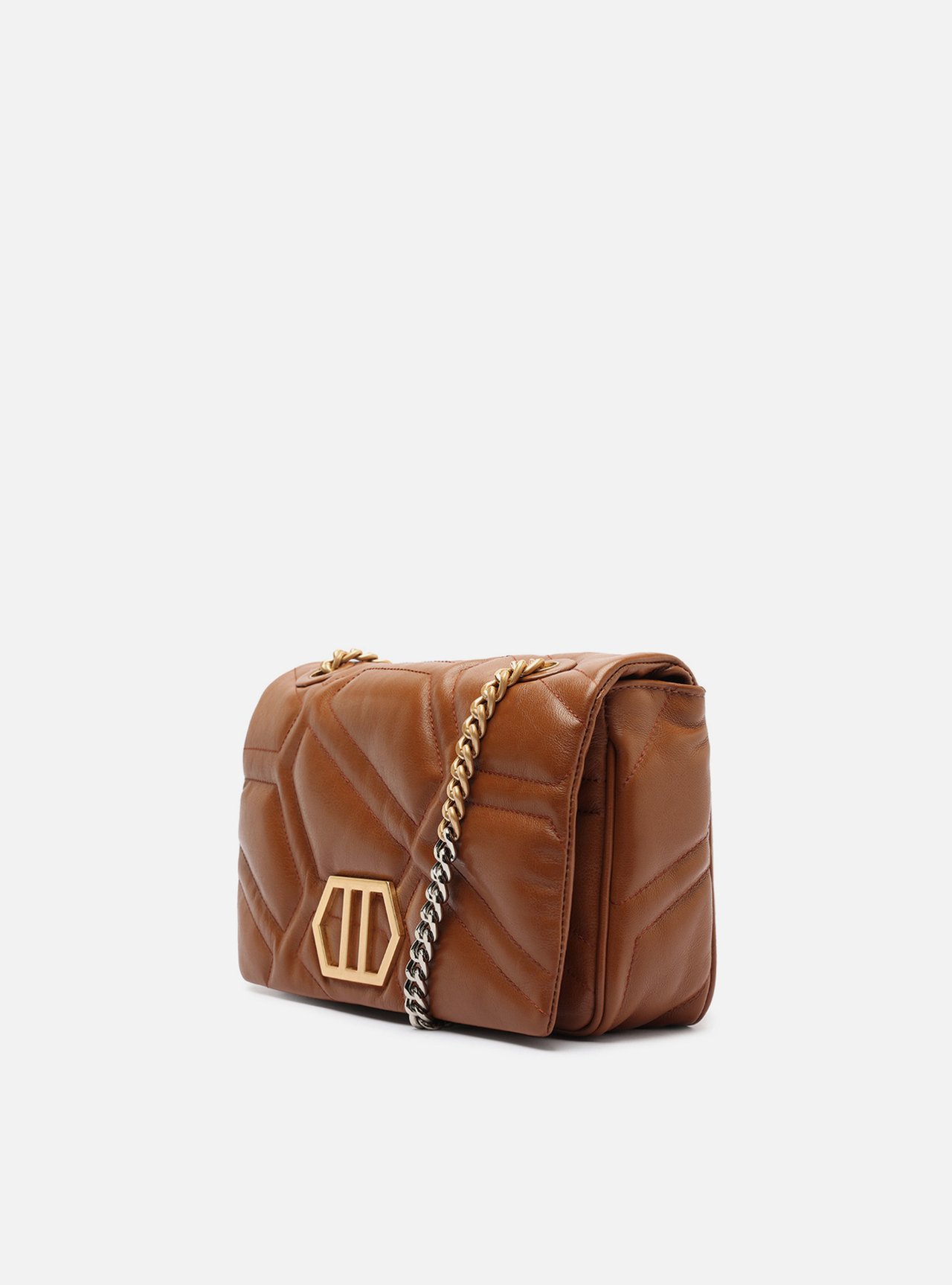 Bolsa Tiracolo Marrom Couro Emma Média — foto 2