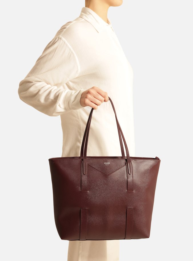 Bolsa Shopping Vermelha Grande Tiras Capa