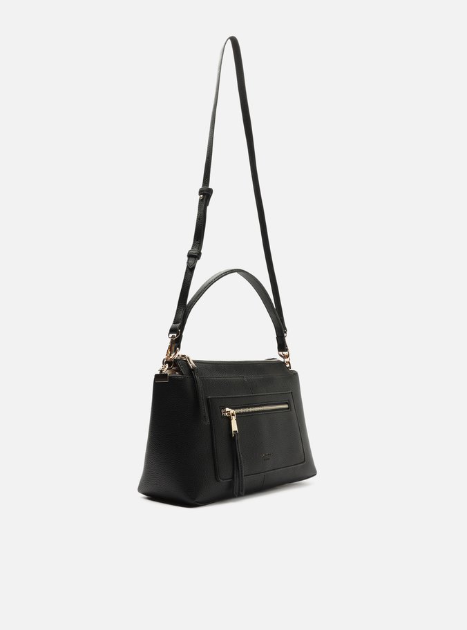 Bolsa Tote Preta Média Bolso Frontal
