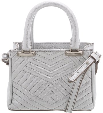 Bolsa Neutral Matelassê Pequena Silver