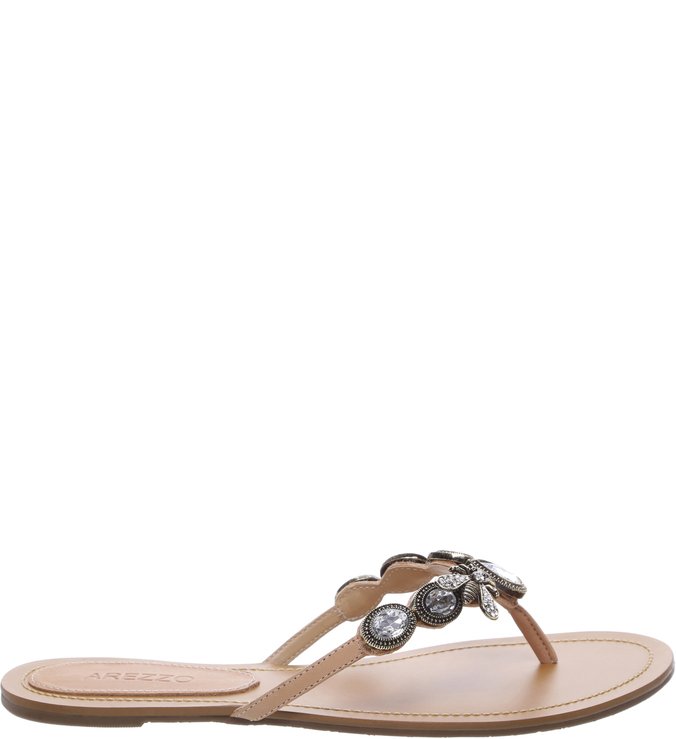 Chinelo Couro Bug Melado