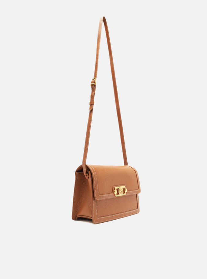 Bolsa Tiracolo Caramelo Couro  Média