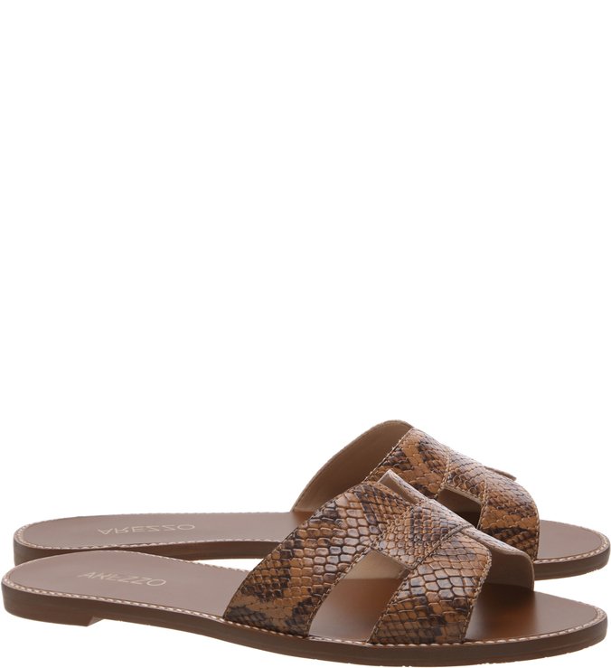 Chinelo Snake H Natural Wood