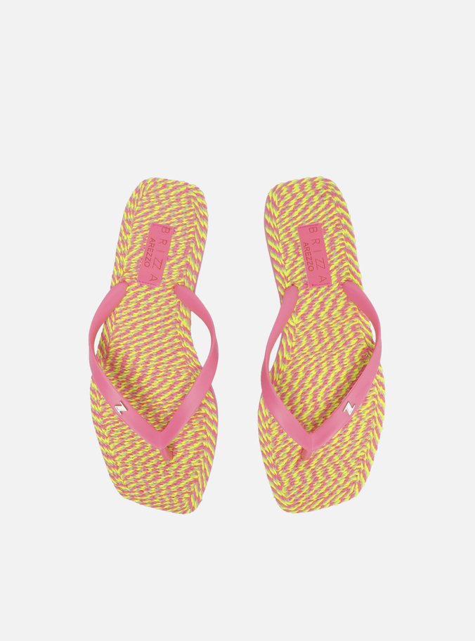 Chinelo de Dedo Rosa Fluo Brizza