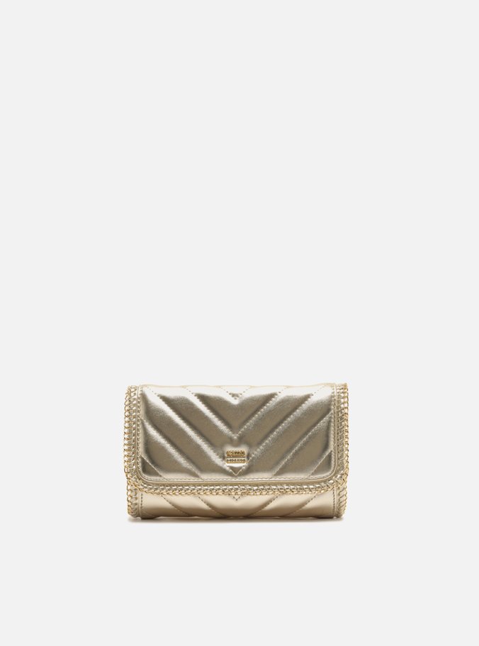 Bolsa Tiracolo Dourada Pequena Matelassê Corrente
