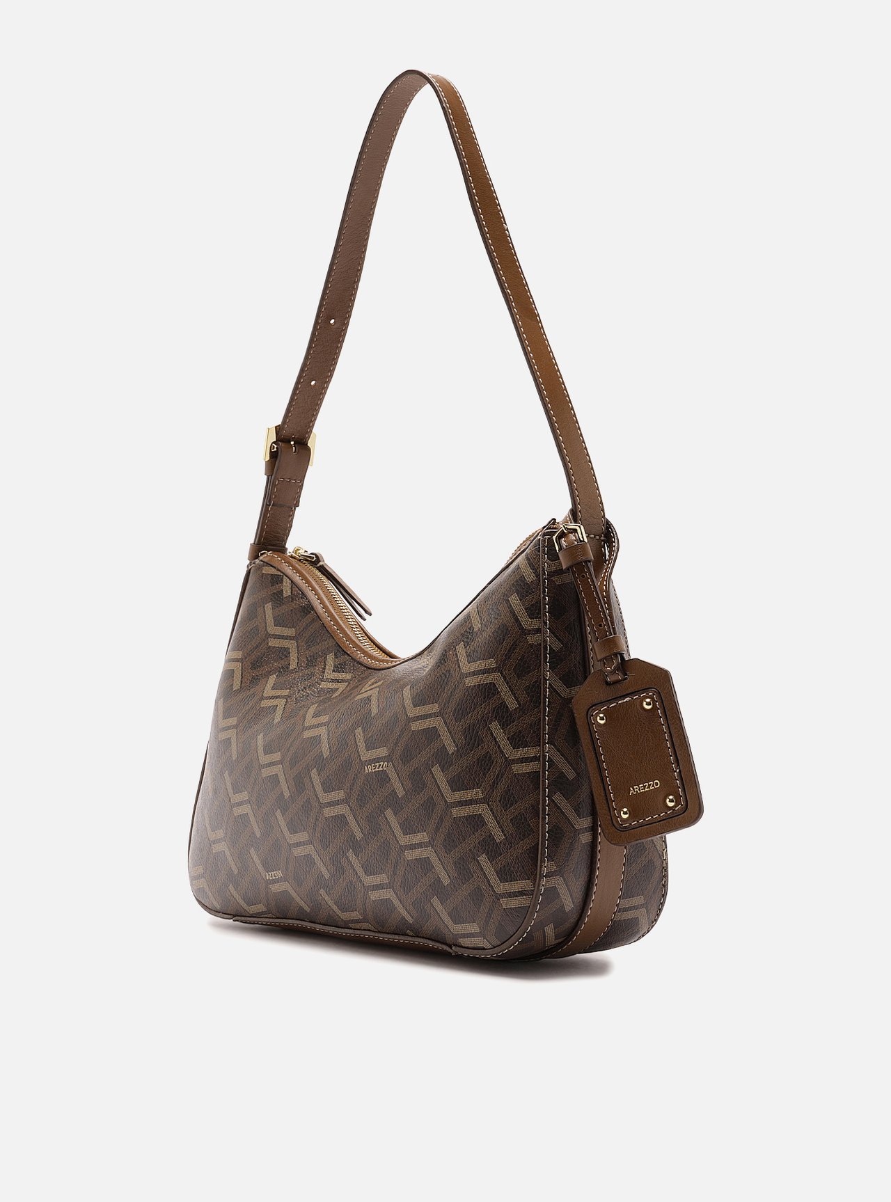 Bolsa Shoulder Multineutra Couro Média Monograma — foto 2
