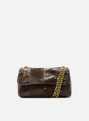 Arezzo — Bolsa Tiracolo Marrom Couro Média