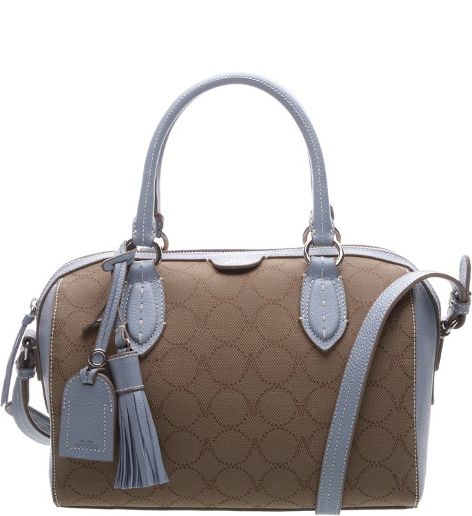 Bolsa Bowling Monograma Vita Retro Blue