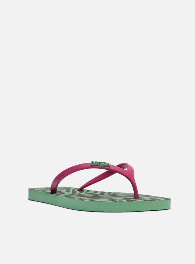 Chinelo de Dedo Multicolorido Estampa Brizza