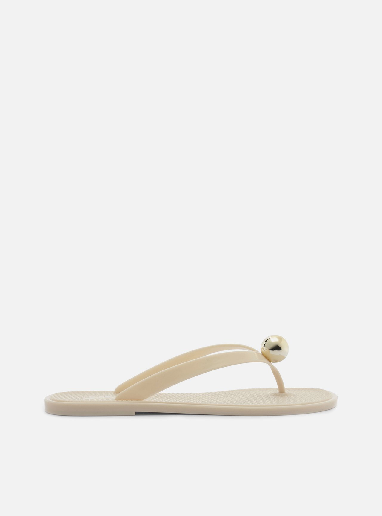 Chinelo Branco Jelly Glow Esfera Metal — foto 3