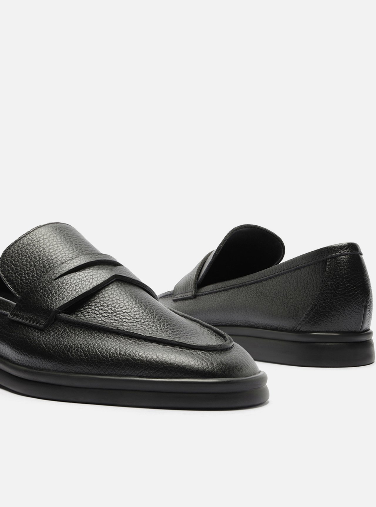 Mocassim Preto Couro Tira Classic — foto 4