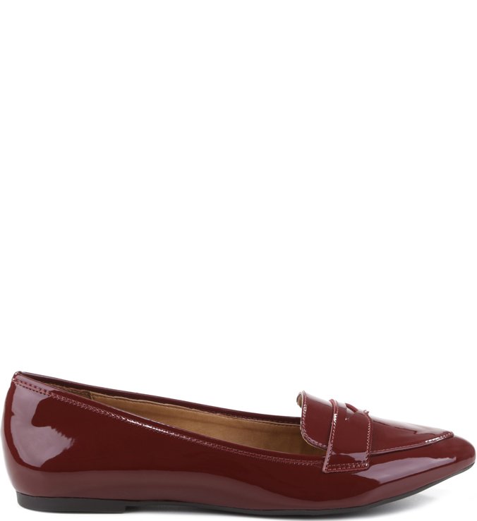 Mocassim Tomboy Verniz Vinho