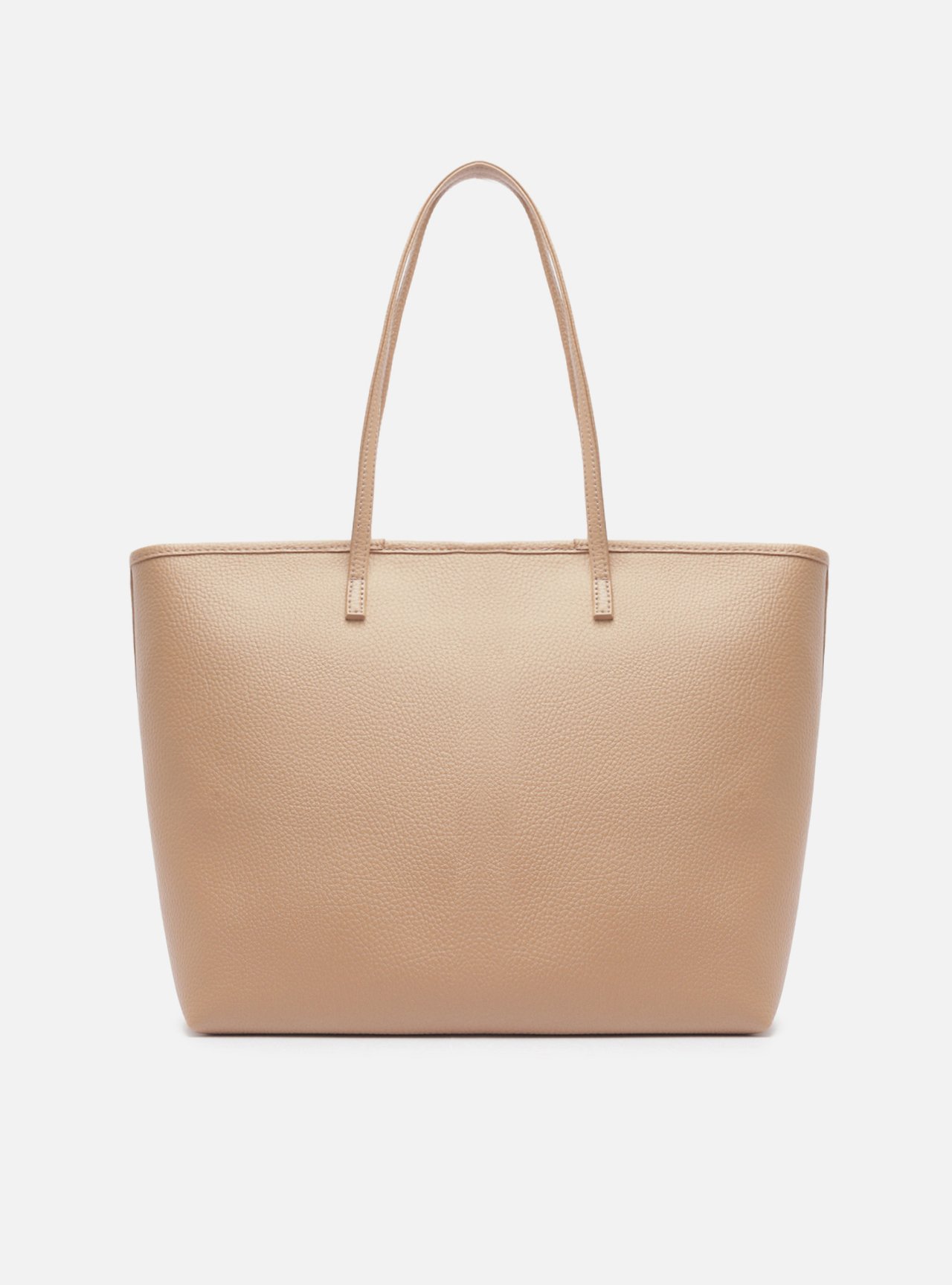 Bolsa Shopping Bege Grande Pouch — foto 3