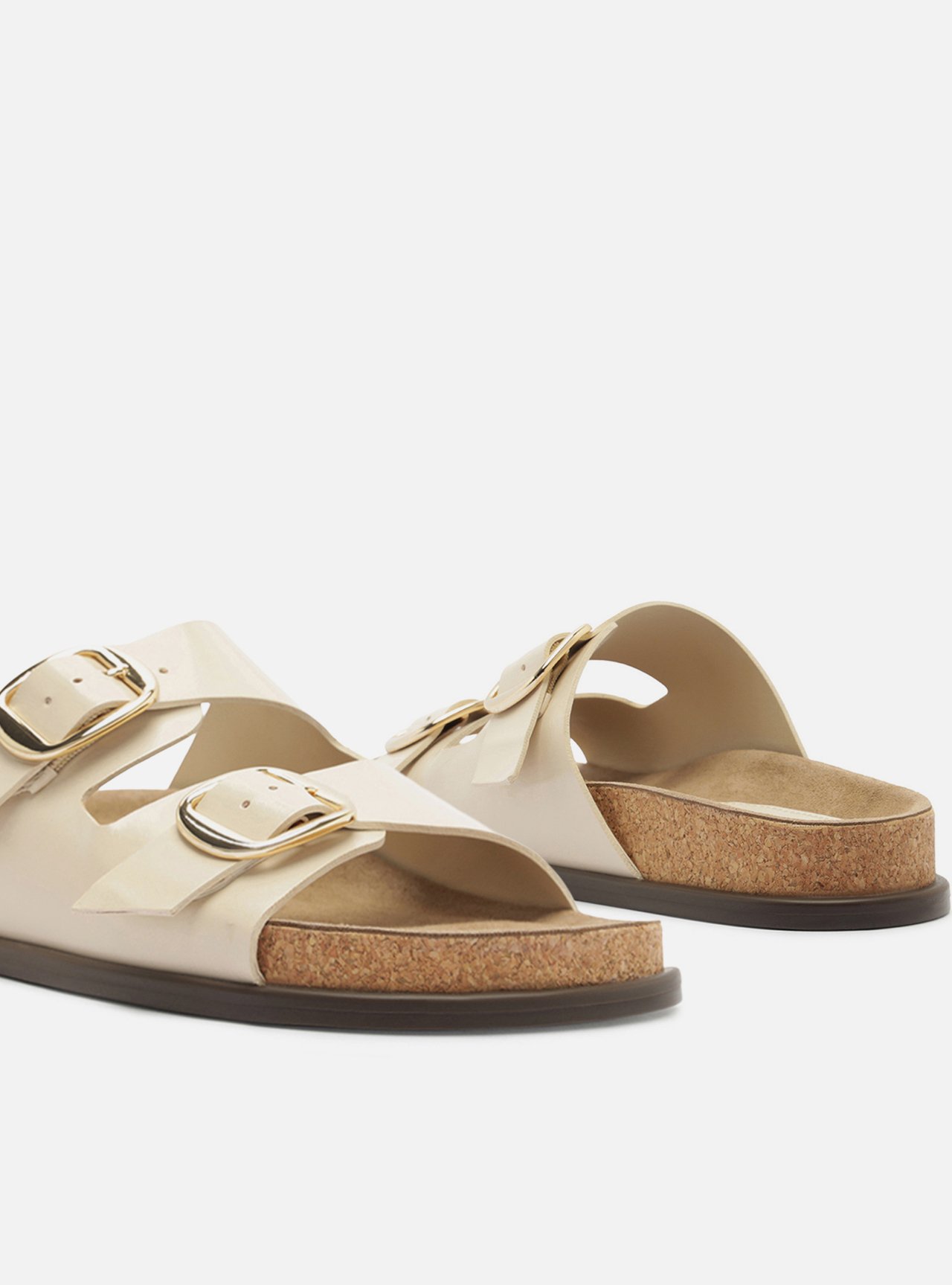 Sandália Papete Off White Couro Flatform Metais — foto 4