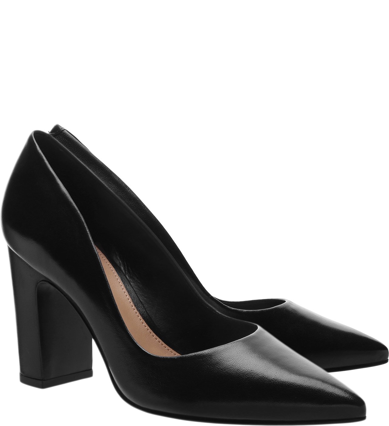Scarpin Couro Croco Retrô Preto — foto 4