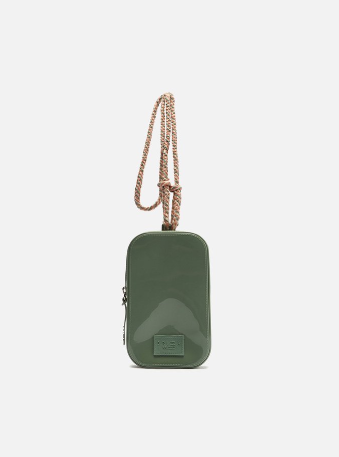 Mini Bolsa Verde Porta-Celular Brizza 