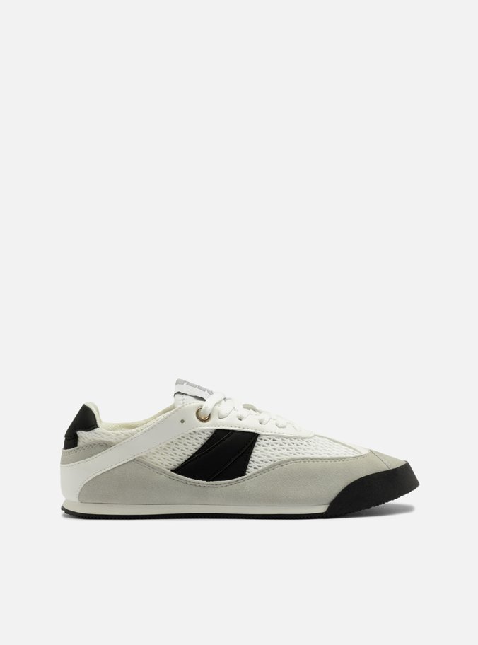Tênis Branco Mix Recortes Casual