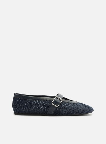 Sapatilha Azul Tela Fivela