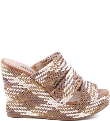 Mule Tramado Cool Marrom