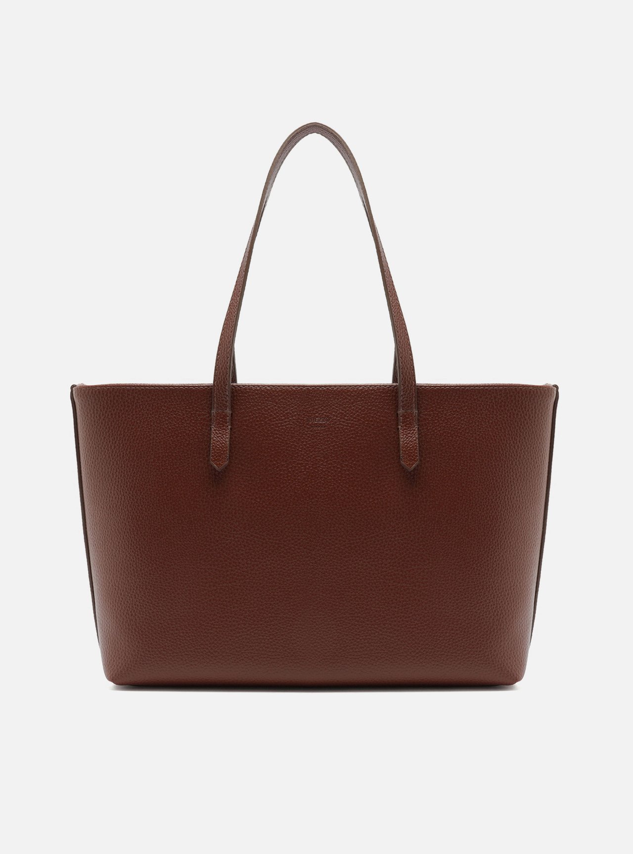 Bolsa Shopping Marrom Grande Granulada — foto 3