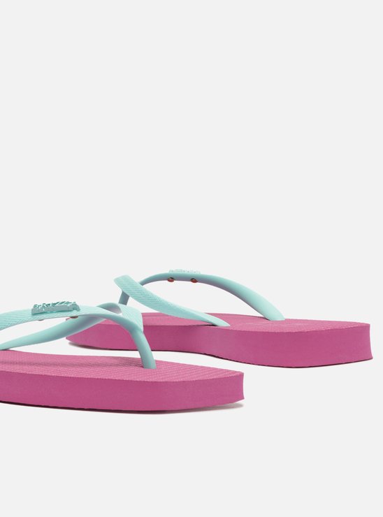 Chinelo de Dedo Multicolorido Bico Quadrado Brizza