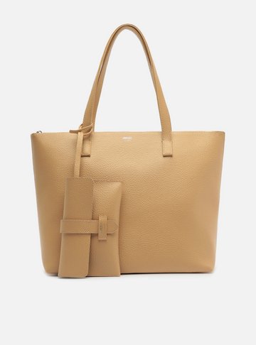 Arezzo — Bolsa Shopping Bege Mercato Grande