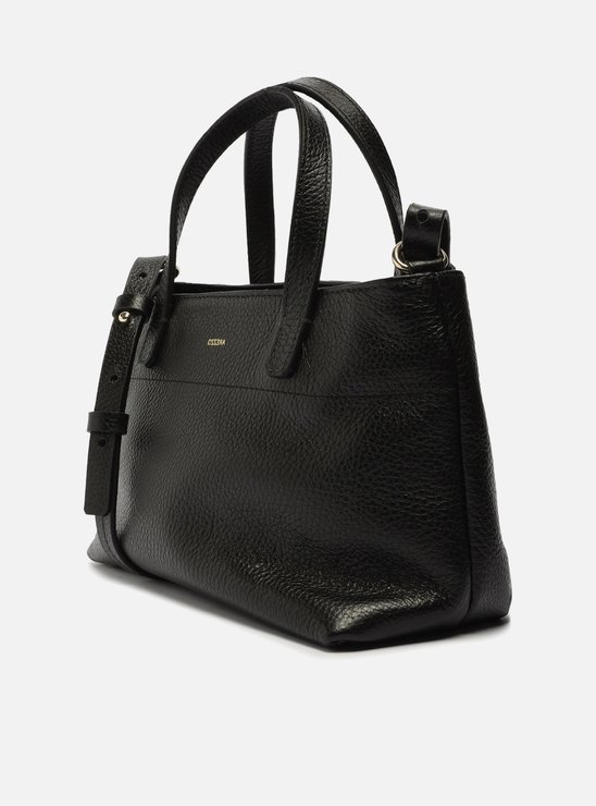 Bolsa Tiracolo Preta Couro Jenny Pequena