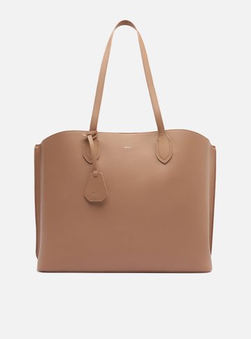 Bolsa Shopping Marrom Grande Bag Charm