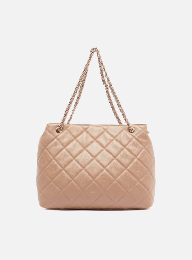 Bolsa Tote Rosa Couro Matelassê Gab Média