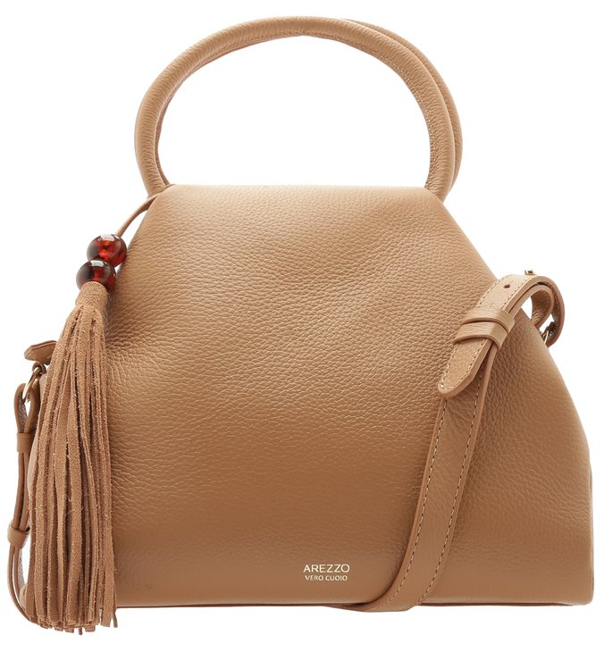 Bolsa Tote Couro Poliana Grande Soft Avelã