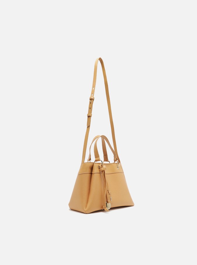 Bolsa Tote Bege Giorno Média Charm Medalha