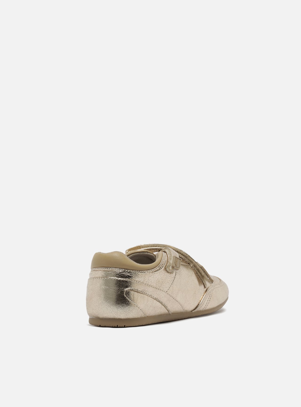 Tênis Slip On Dourado Tiras Velcro — foto 3