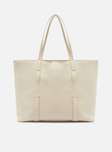 Bolsa Shopping Branca Grande Tiras Capa