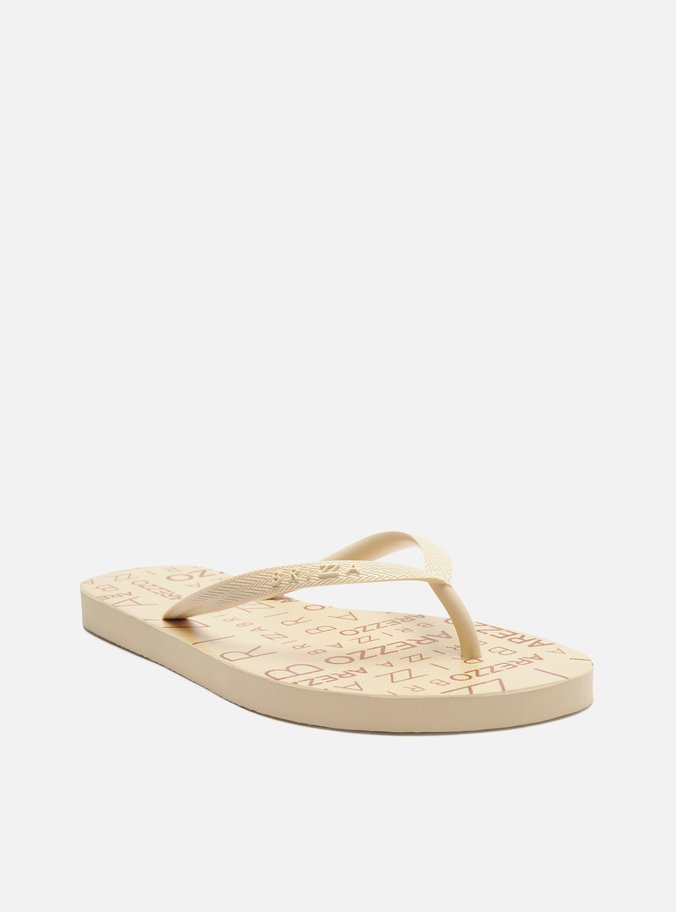 Chinelo de Dedo Branco Essential Lettering Brizza